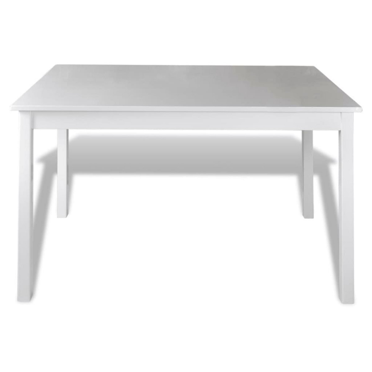 VIDAXL Ensemble de salle a manger 5 pcs Blanc