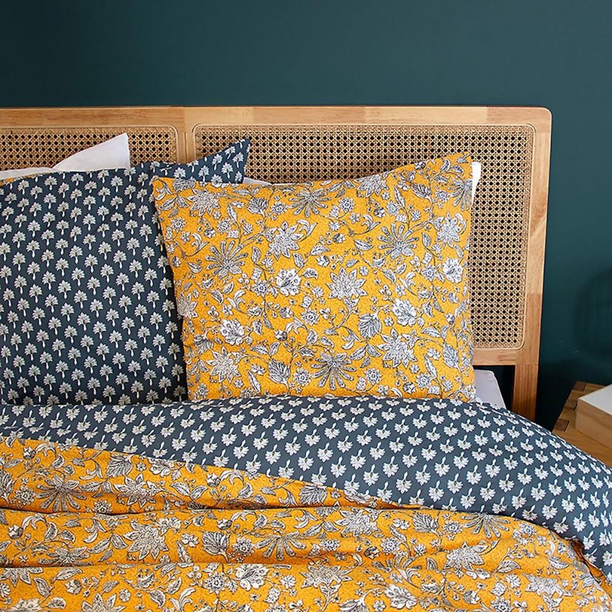 Home collection Parure de couette 3 pcs 240x220 100% coton 52 fils, aschwini