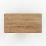 Voir la diapositive 3 : MAISON PAVANE Table rectangulaire en bois d'acacia 6 personnes-Andrea