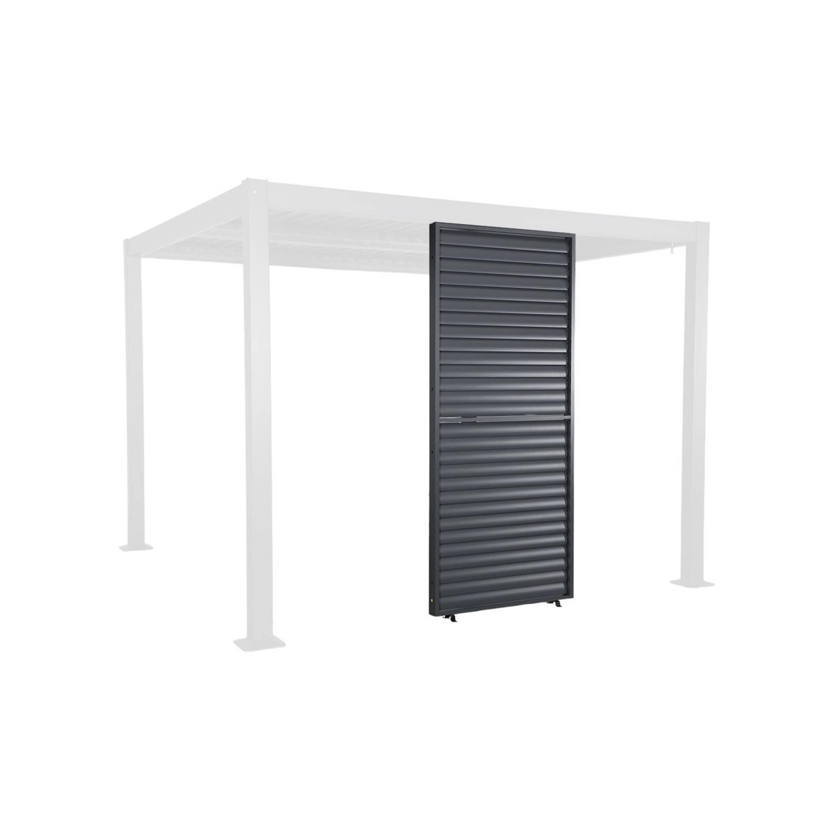 SWEEEK Persienne à lames orientables 100cm pour pergola bioclimatique aluminium anthracite Palace