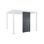 SWEEEK Persienne à lames orientables 100cm pour pergola bioclimatique aluminium anthracite Palace