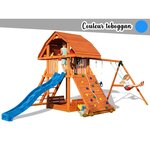 Fungoo Aire de jeux Giant Move + beach - Toboggan bleu - Fungoo
