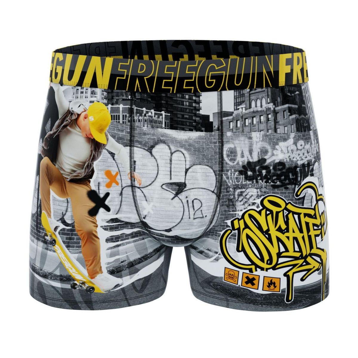 FREEGUN Lot de 3 boxers enfant Winter Sport