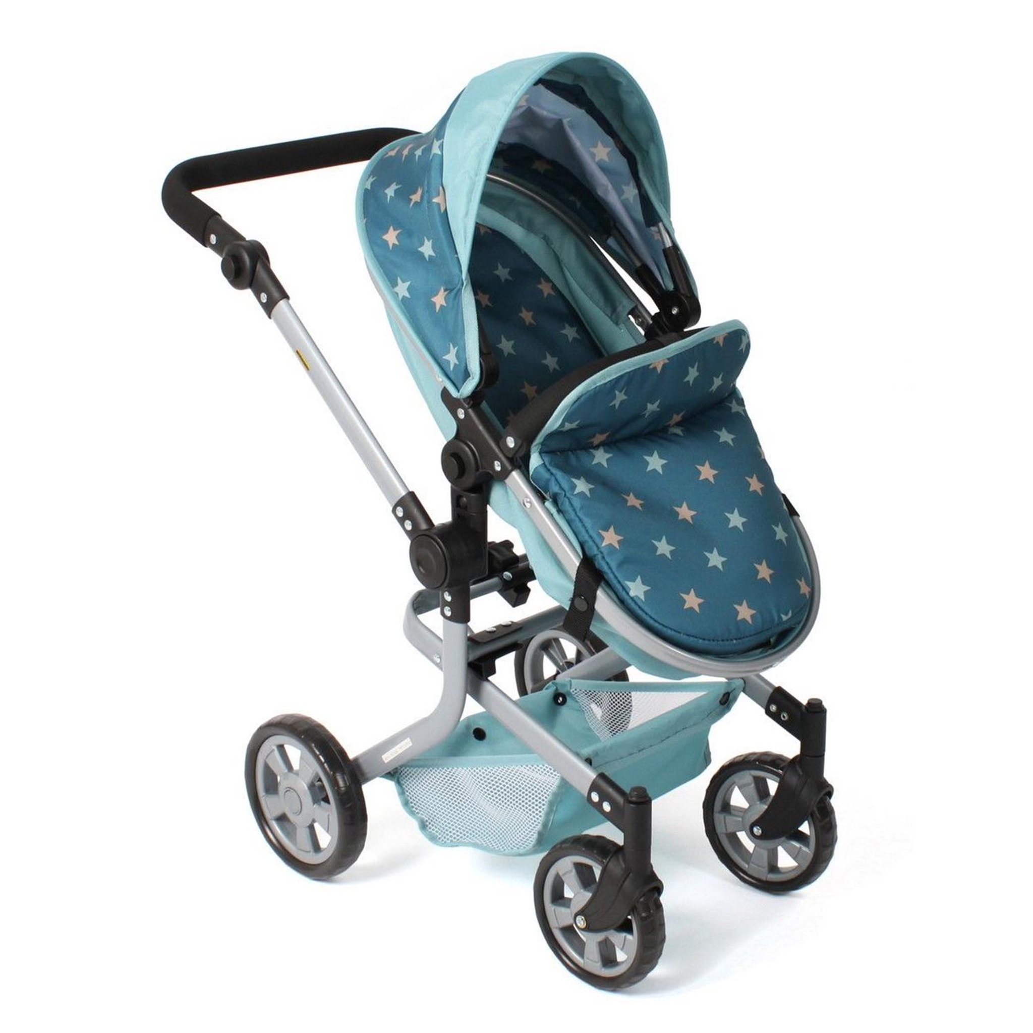 Voir la diapositive 5 : BAYER CHIC 2000 Poupées Landau combiné MIKA - Étoiles turquoise