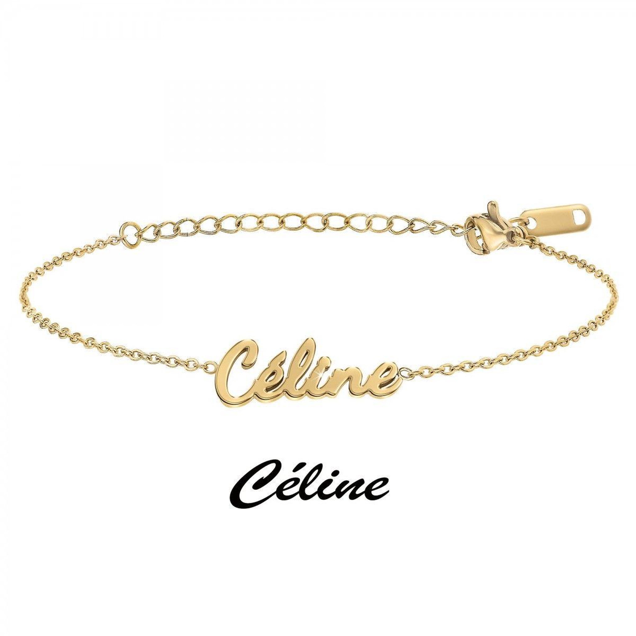 Voir la diapositive 3 : SC CRYSTAL Céline - Bracelet prénom Celine