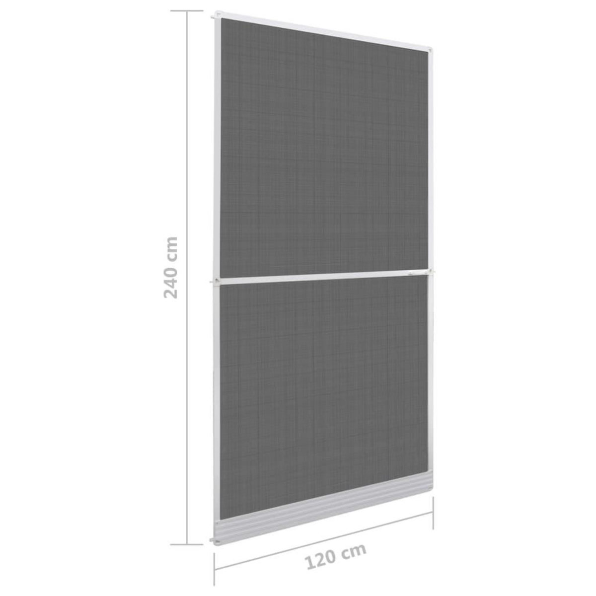 VIDAXL Moustiquaire blanche a charniere pour portes 120 x 240 cm