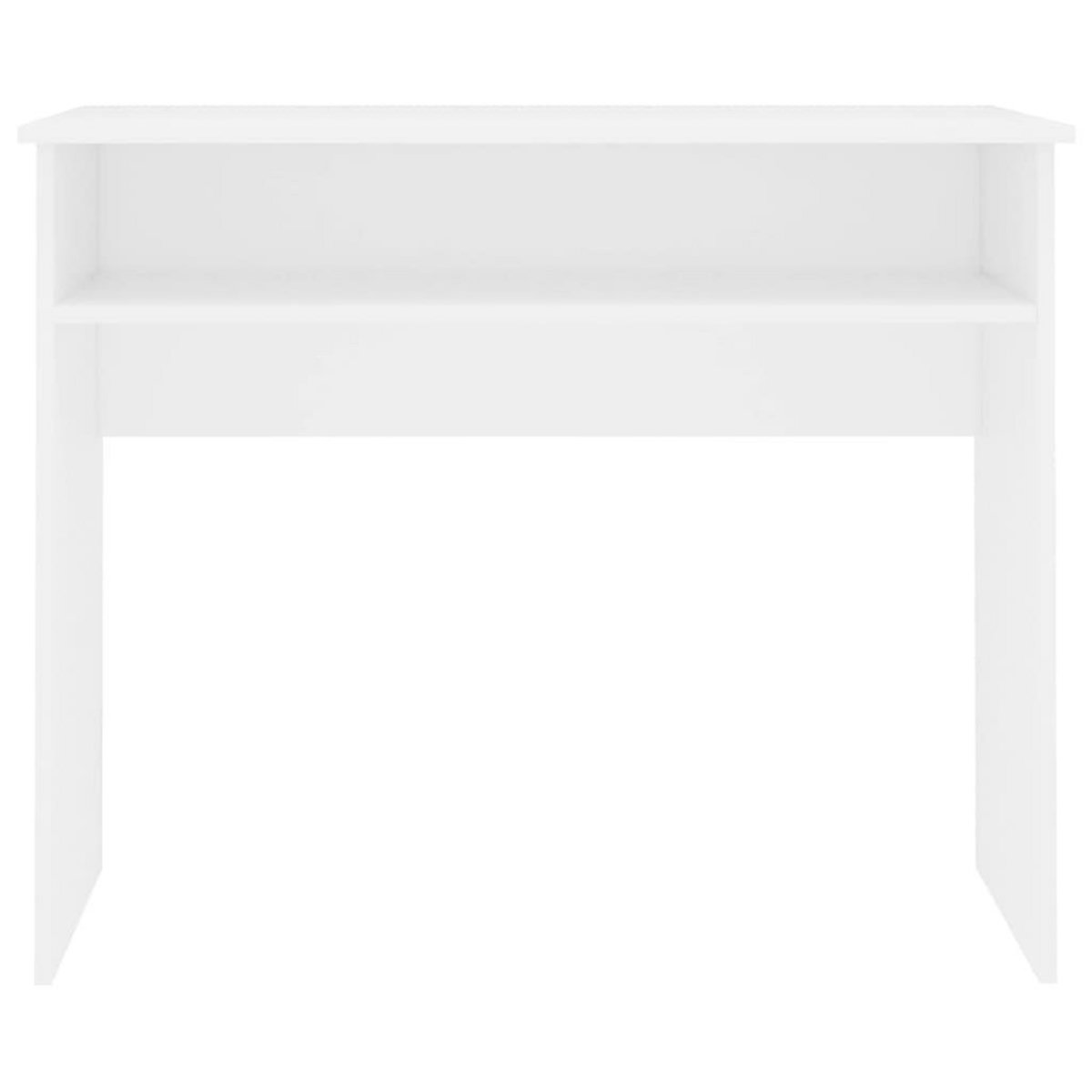 VIDAXL Bureau Blanc 90x50x74 cm Bois d'ingenierie
