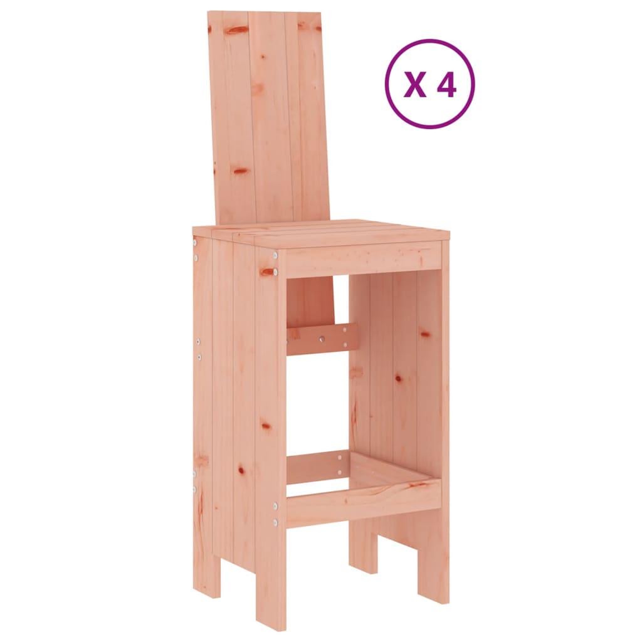 Voir la diapositive 3 : VIDAXL Ensemble de bar de jardin 5 pcs bois massif de Douglas