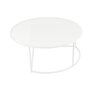 Voir la diapositive 4 : Paris Prix Table Basse de Jardin en Métal  Celie  90cm Blanc