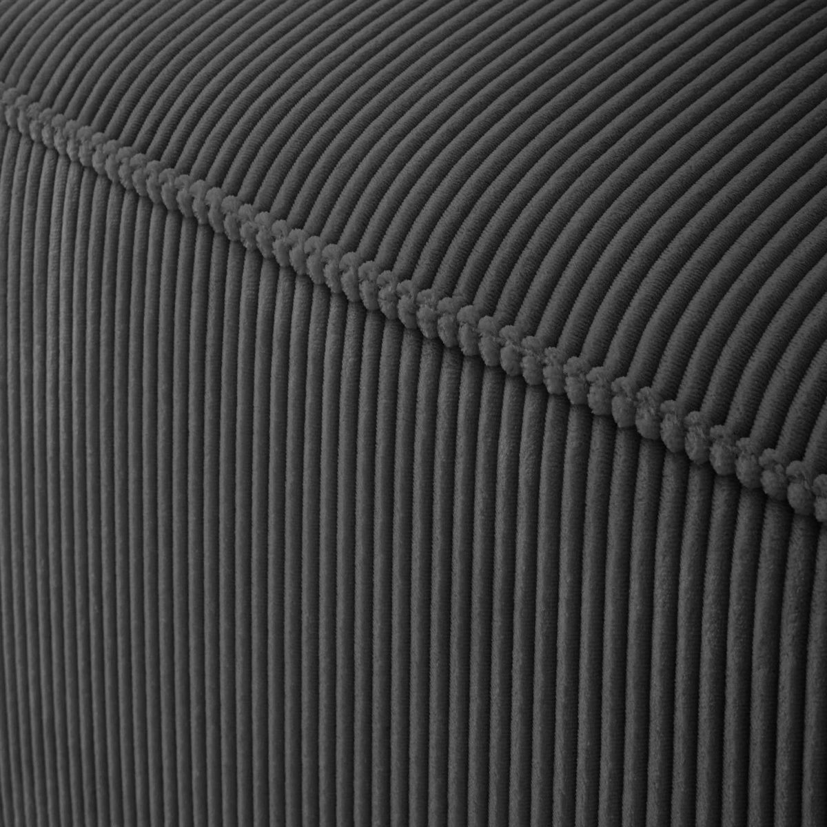 LISA DESIGN Arty - module d'assise gauche - en velours côtelé