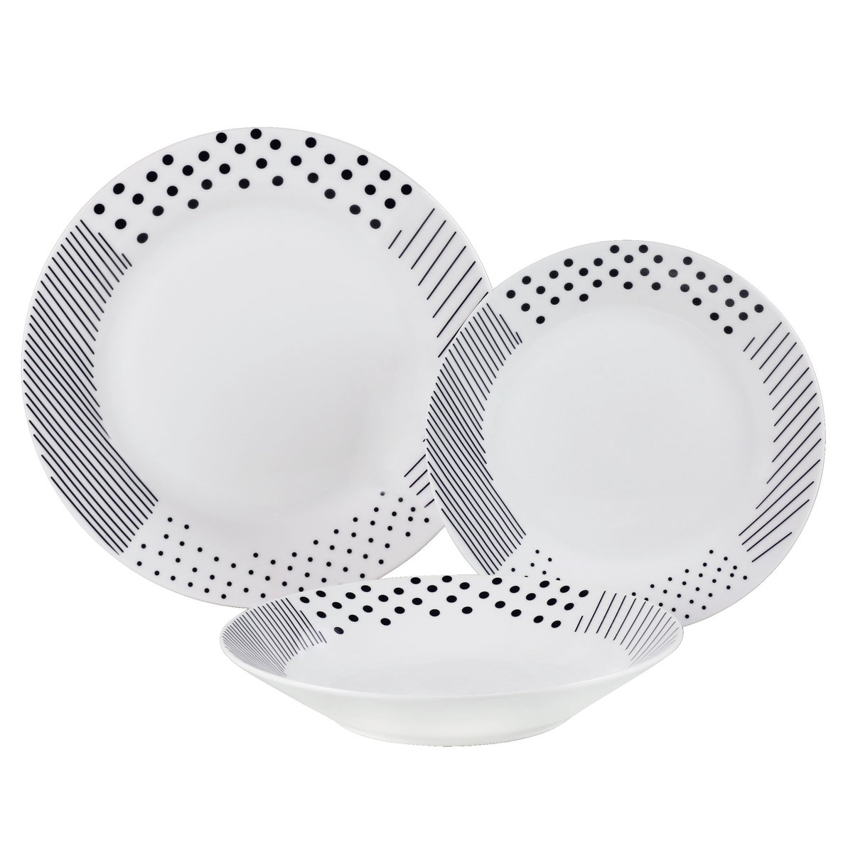 Ensemble De 6 Assiettes Anciennes Porcelaine - Motifs Dépareillés