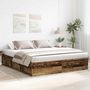 Voir la diapositive 3 : VIDAXL Cadre de lit sans matelas vieux bois 200x200 cm bois ingenierie