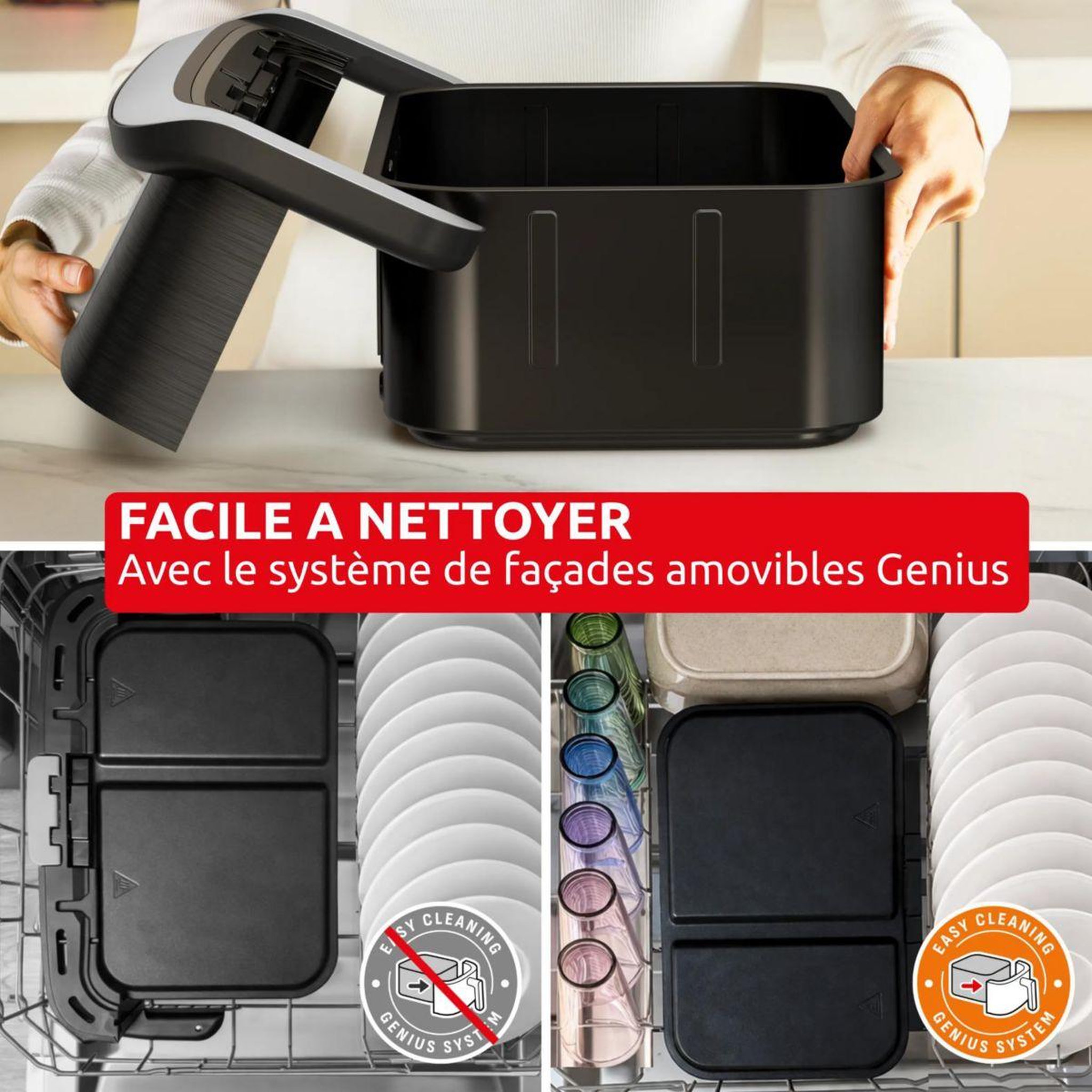 Voir la diapositive 5 : MOULINEX Friteuse sans huile Ever Fry Dual Flex EZ9278F0