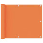 Voir la diapositive 1 : VIDAXL Ecran de balcon Orange 75x300 cm Tissu Oxford