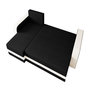 Voir la diapositive 3 : BEST MOBILIER Harvey - canapé d'angle réversible 4 places convertible avec coffre en tissu bicolore