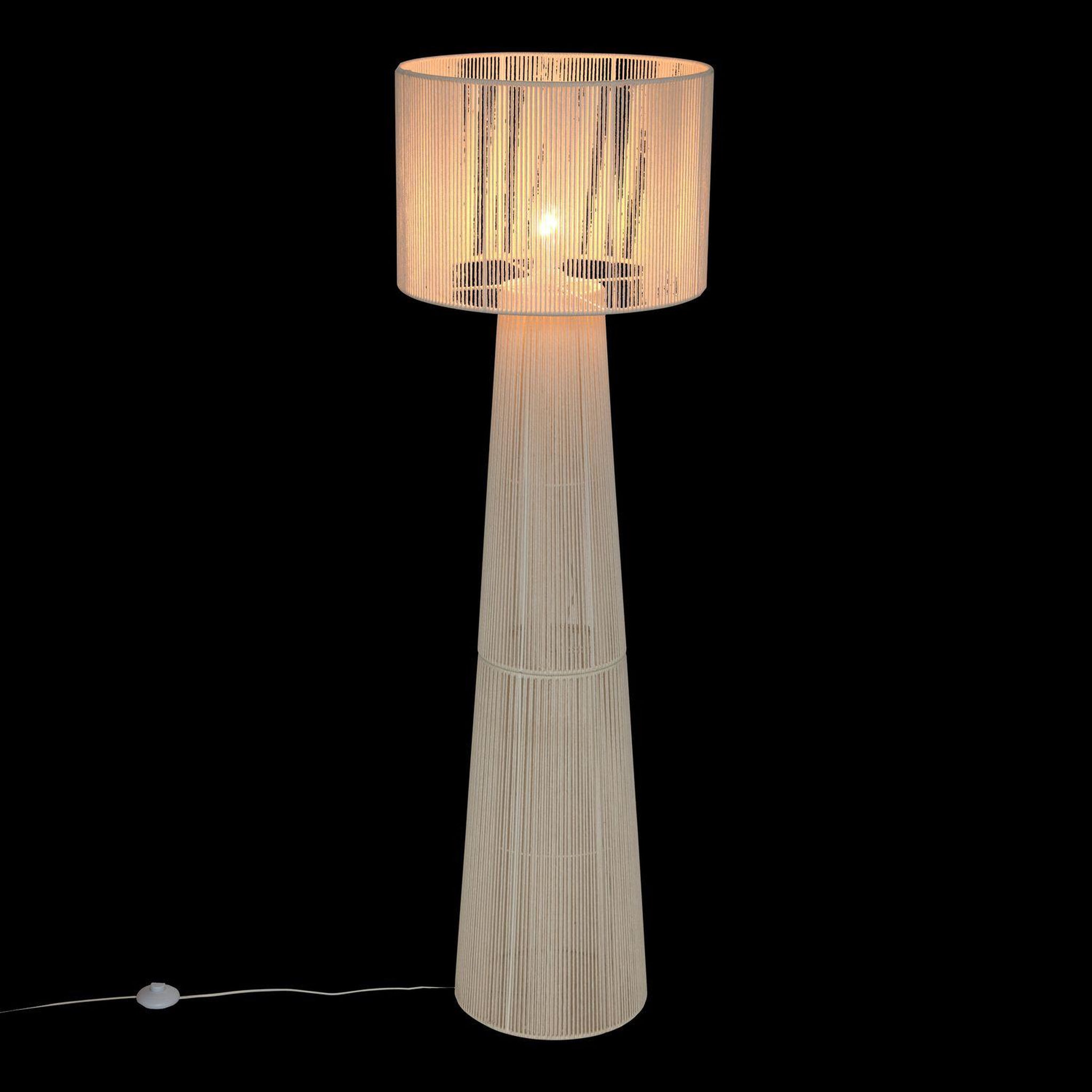 Voir la diapositive 6 : ATMOSPHERA Lampadaire en corde adria - blanc