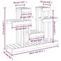 Voir la diapositive 6 : VIDAXL Support a plantes 104,5x25x77,5 cm Bois massif de pin