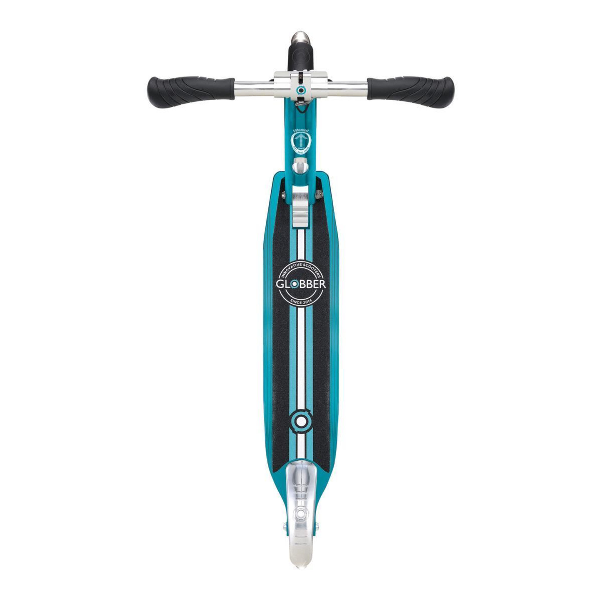 Voir la diapositive 3 : Globber Trottinette Flow Element Lights Chrome Finish Bleu