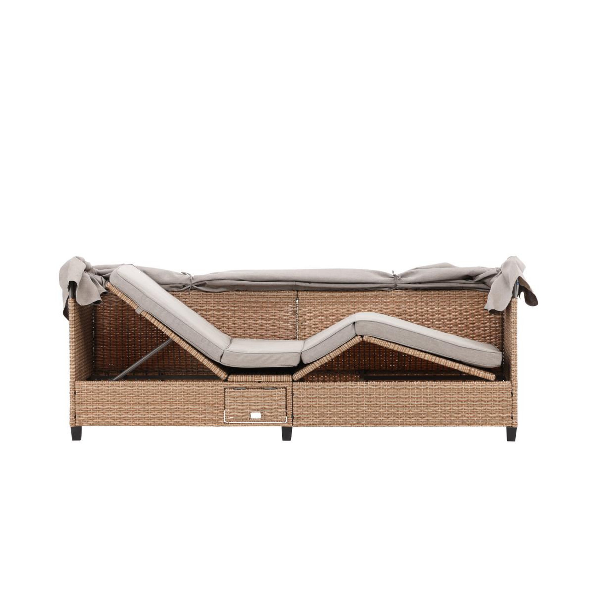 Voir la diapositive 5 : Paris Prix Canapé de jardin avec toit  nopy  200cm beige