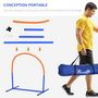 Voir la diapositive 5 : PAWHUT Kit d'agilité pour chien - 4 arcs d'agilité, sac de transport - plastique orange bleu