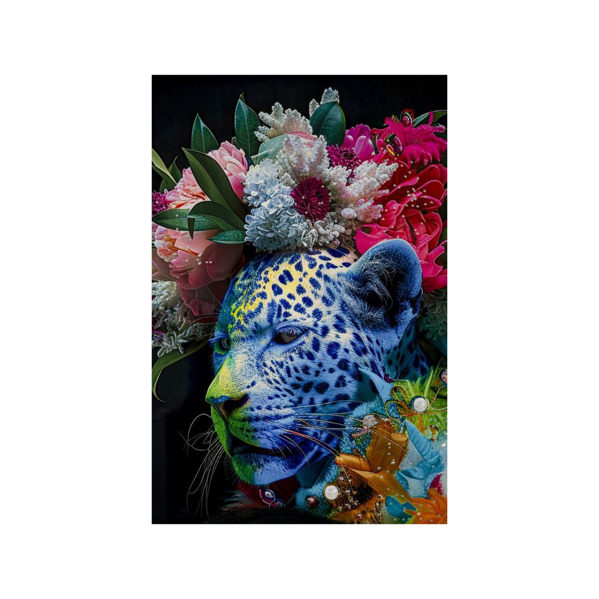 Voir la diapositive 3 : Paris Prix Tableau peinture  moira ii  52x102cm multicolore
