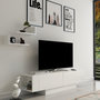 Voir la diapositive 2 : Habitat et Jardin Meuble TV en bois  Matera  - 150 x 31 x 41 cm - Blanc