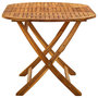 Voir la diapositive 3 : VIDAXL Table de jardin pliable 160x85x75 cm Bois d'acacia massif