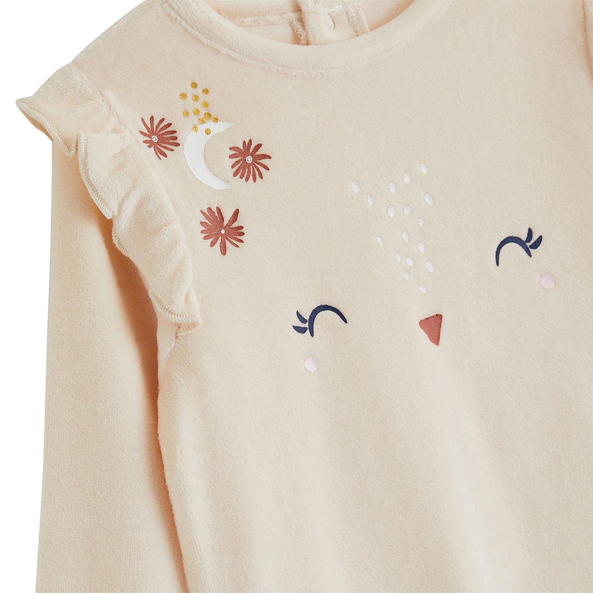 Voir la diapositive 2 : PETIT BEGUIN Lot de 2 pyjamas enfant 2 pièces en velours ollie