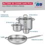 Voir la diapositive 2 : ELO Set de 1 Poêle de cuisson 32 cm et 3 faitouts 12, 16 et 26 cm Elo Profi Citrin