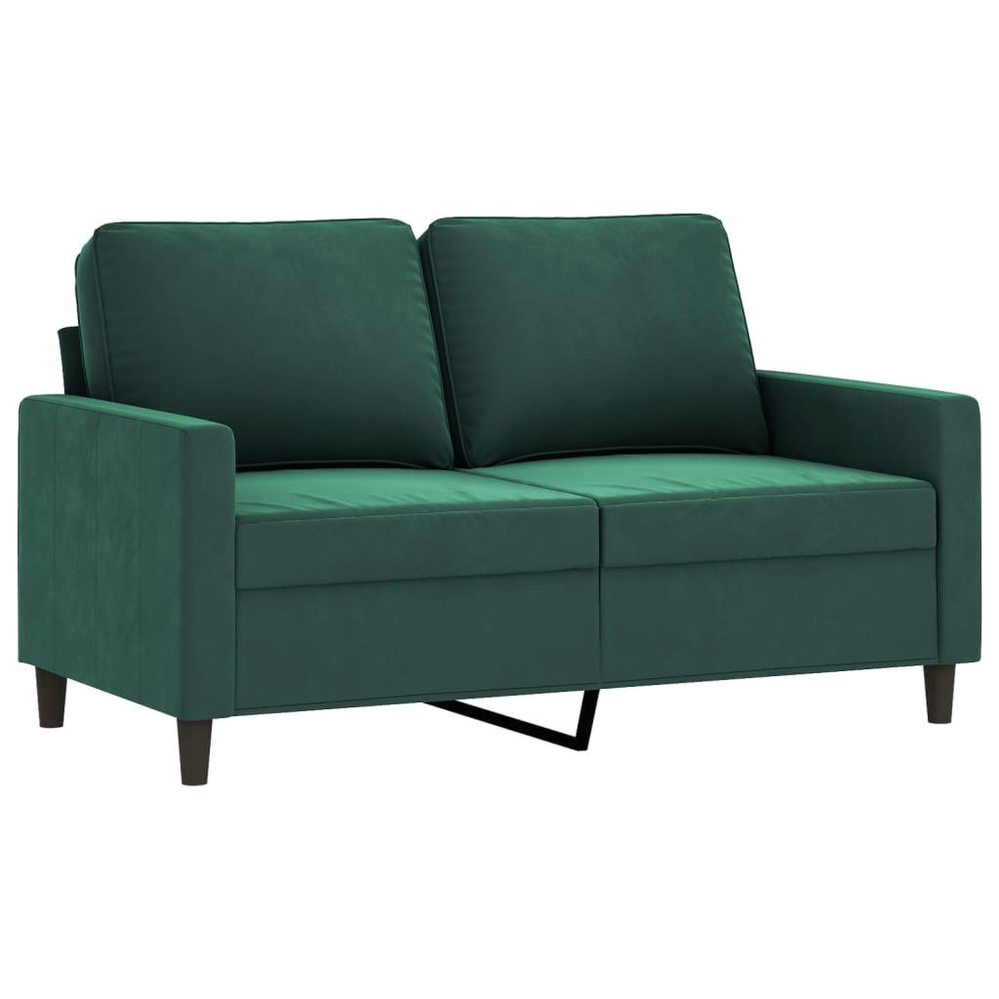 Voir la diapositive 4 : VIDAXL Ensemble de canapes 4 pcs avec coussins vert fonce velours