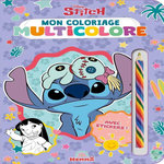 DISNEY STITCH MON COLORIAGE MULTICOLORE. AVEC STICKERS ET 1 CRAYON MULTICOLORE, Disney