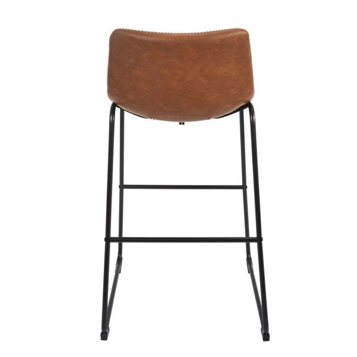 Paris Prix Lot de 2 Tabourets de Bar  Indus  93cm Marron