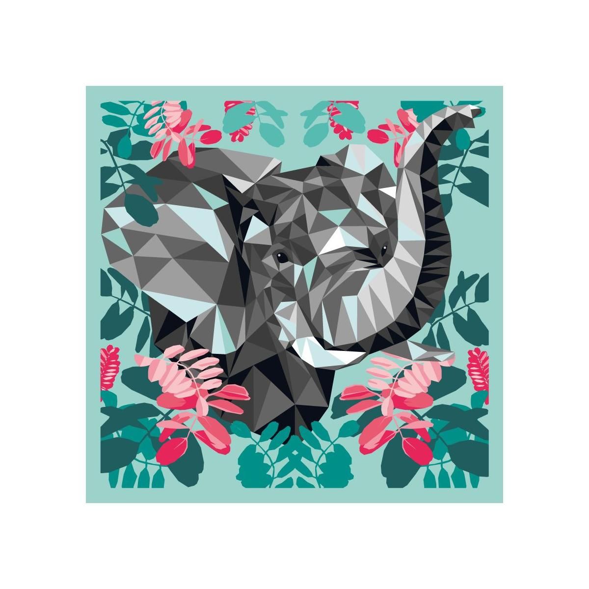 Oz International Peinture par numéros 30x30cm Elephant