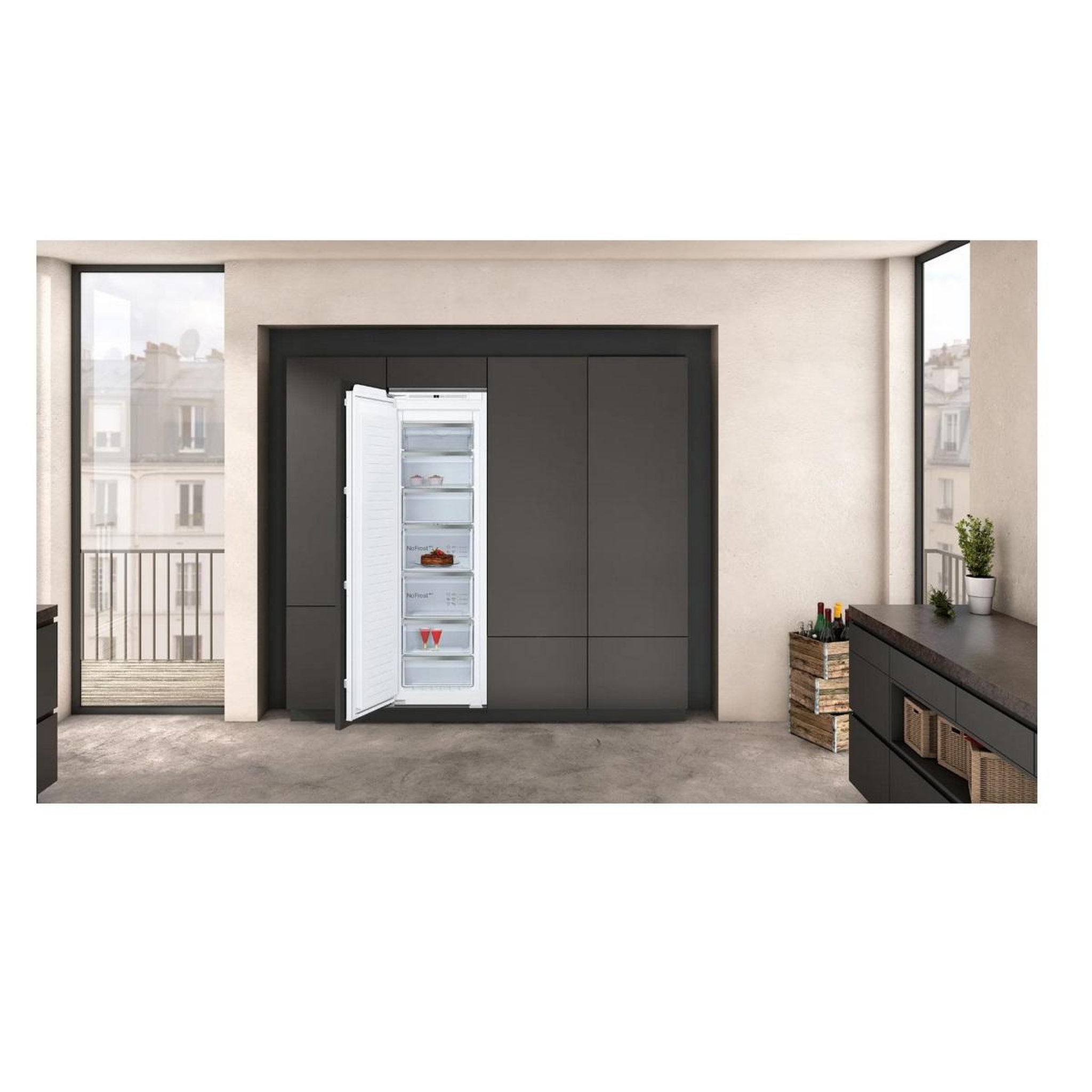 Voir la diapositive 4 : Neff Congélateur intégrable à panthographe 212l blanc - gi7813ce0
