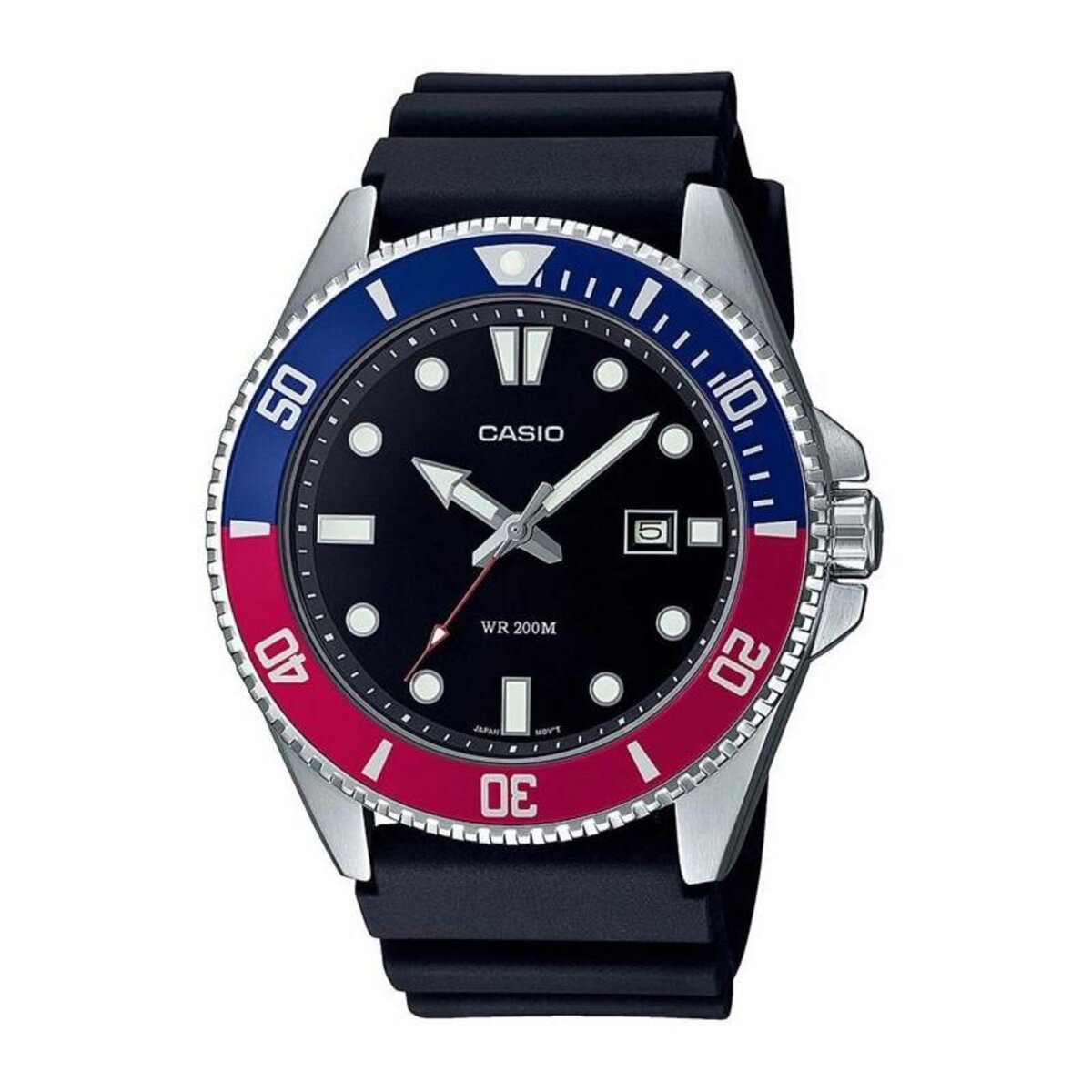 CASIO Montre - CASIO - Collection Homme - Noir - Acier - Étanchéité 20 bars