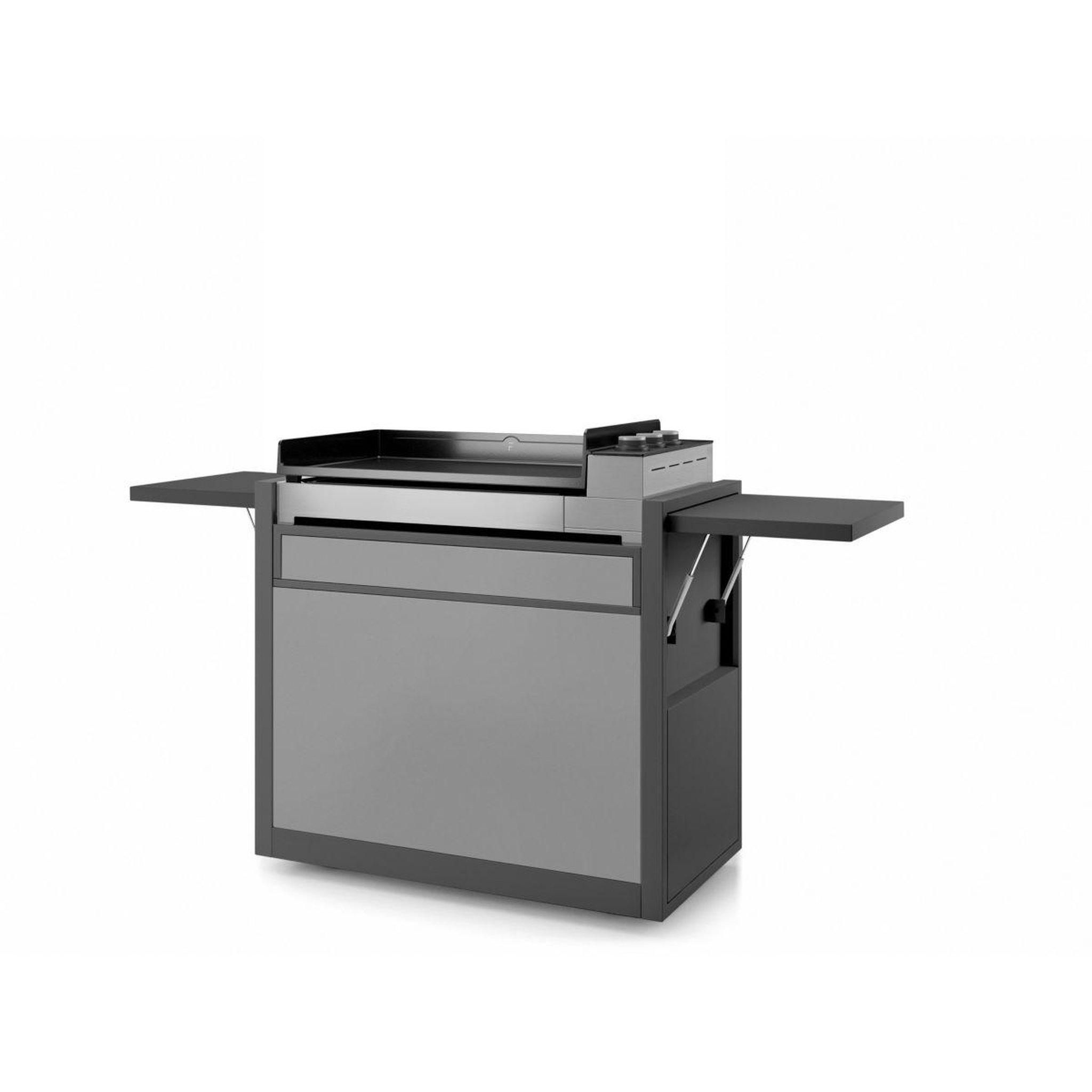 FORGE ADOUR Chariot plancha ch paf75ng acier noir/gris