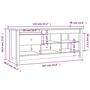 Voir la diapositive 6 : VIDAXL Armoire a chaussures Marron miel 110x38x45,5 cm Bois pin massif