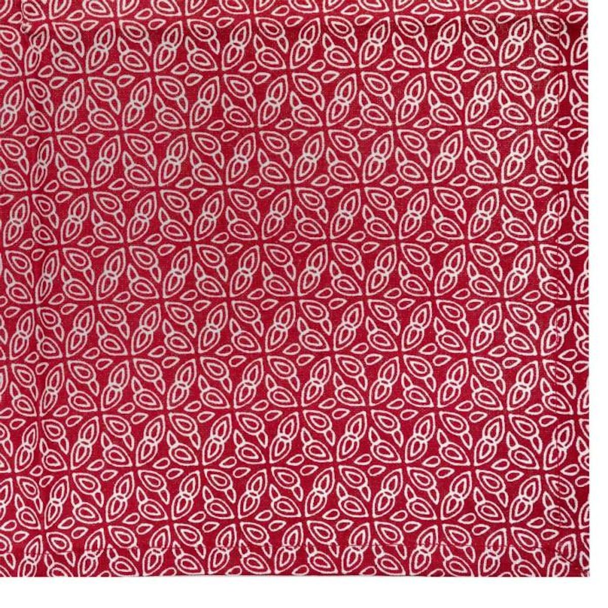 ATMOSPHERA Lot de 4 Serviettes de Table  Olia  40x40cm Rouge