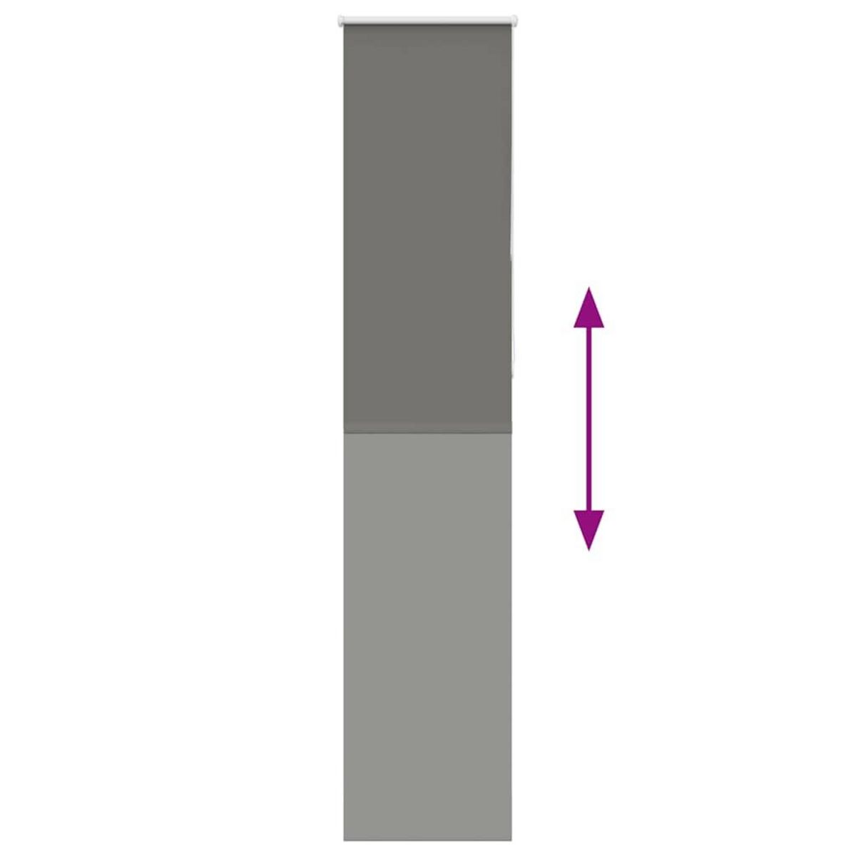 VIDAXL Store enrouleur occultant largeur du tissu 40,7 cm polyester