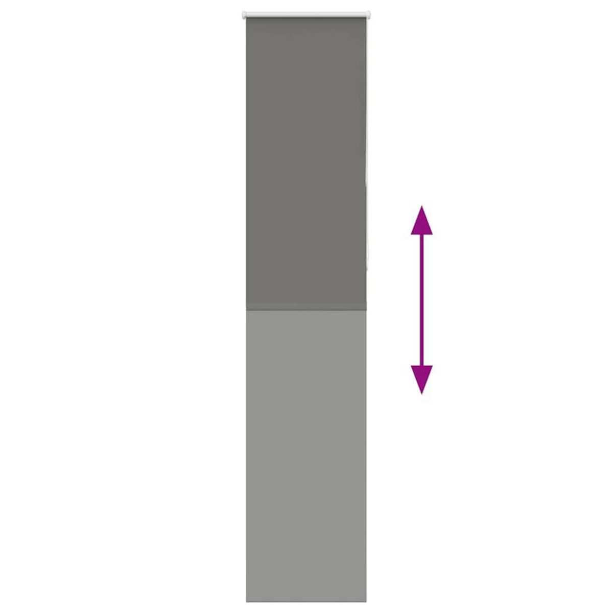 VIDAXL Store enrouleur occultant largeur du tissu 40,7 cm polyester