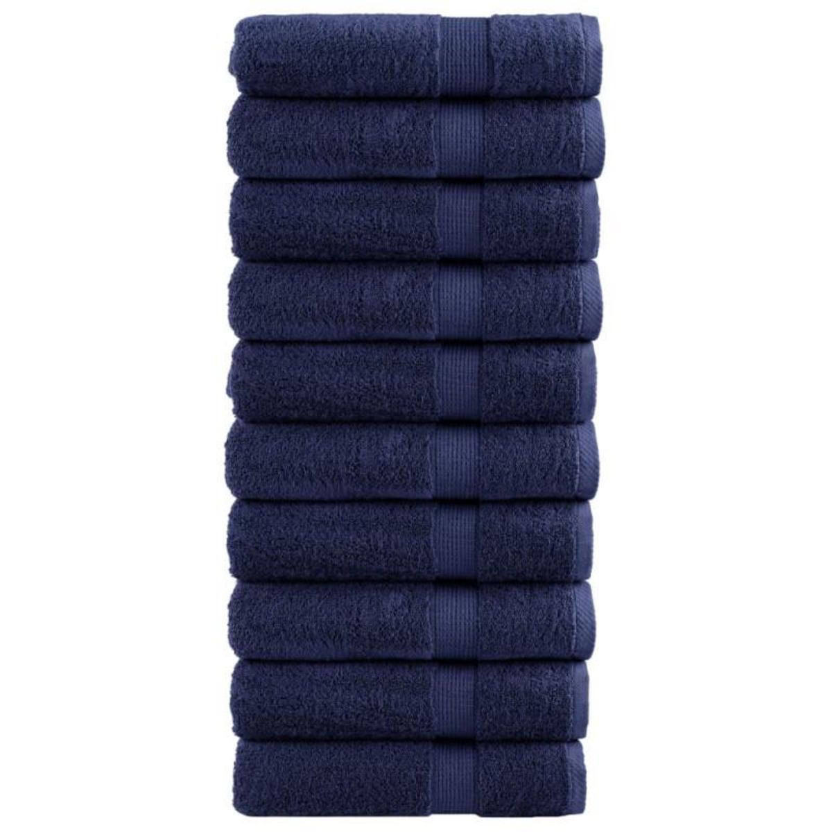 VIDAXL Serviettes de bain de qualité supérieure SOLUND 10 pcs 600g m²