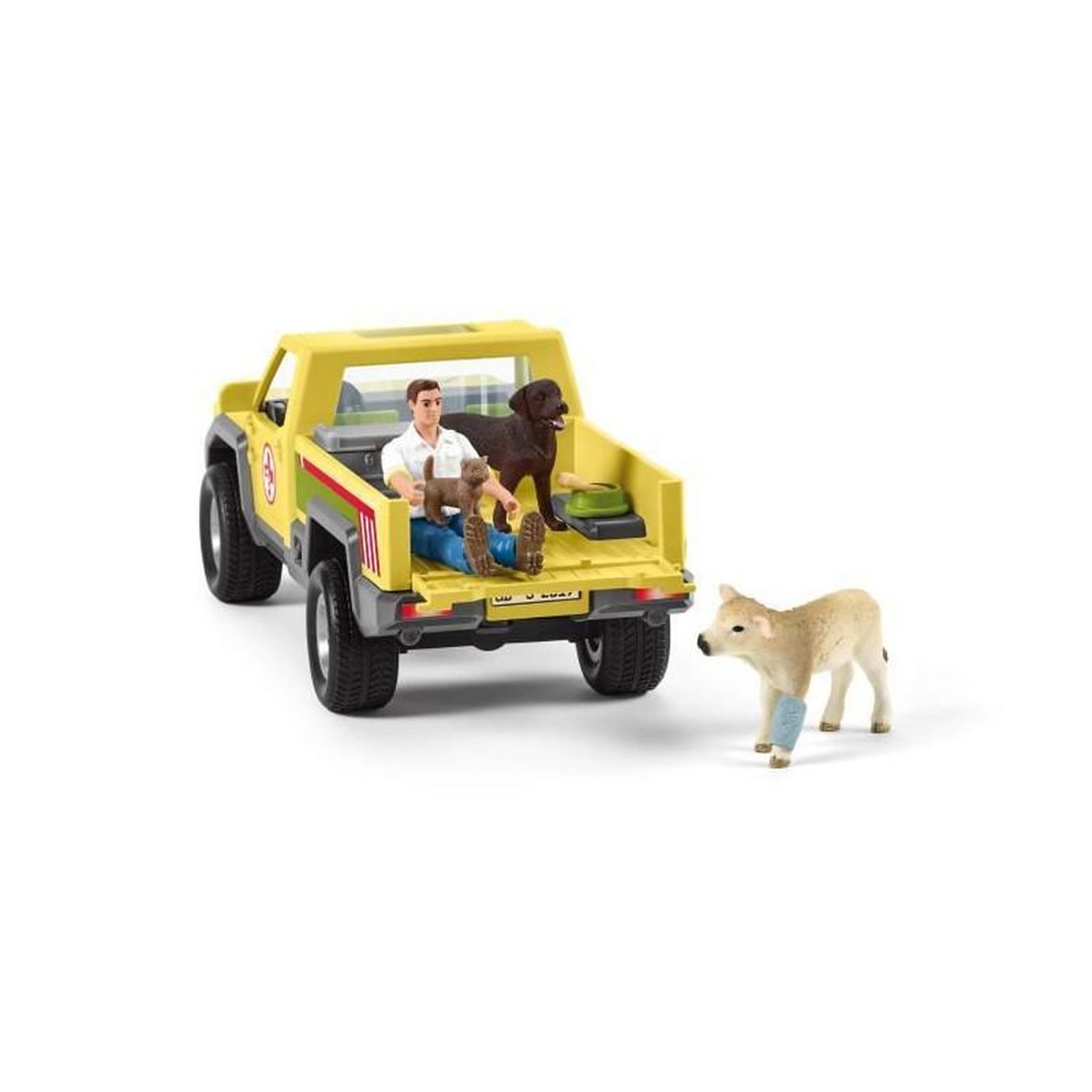 Voir la diapositive 5 : Schleich Coffret Visite du Vétérinaire a la ferme 12 Pieces - Avec Animaux de la Ferme, Véhicule et Vétérinaire - SCHLEICH - 42503 F