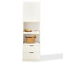 Voir la diapositive 1 : MERAX Buffet de cuisine 4 portes 0 tiroirs - 59,5 cm blanc mdf
