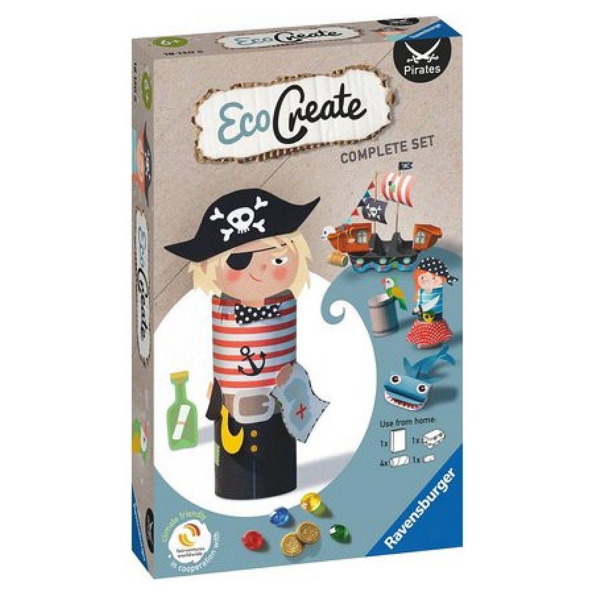 RAVENSBURGER Ecocreate mini kit pirates