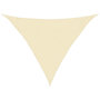Voir la diapositive 2 : VIDAXL Voile d'ombrage 160 g/m^2 Creme 3x3x4,2 m PEHD