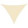 Voir la diapositive 2 : VIDAXL Voile d'ombrage 160 g/m^2 Creme 3x3x4,2 m PEHD