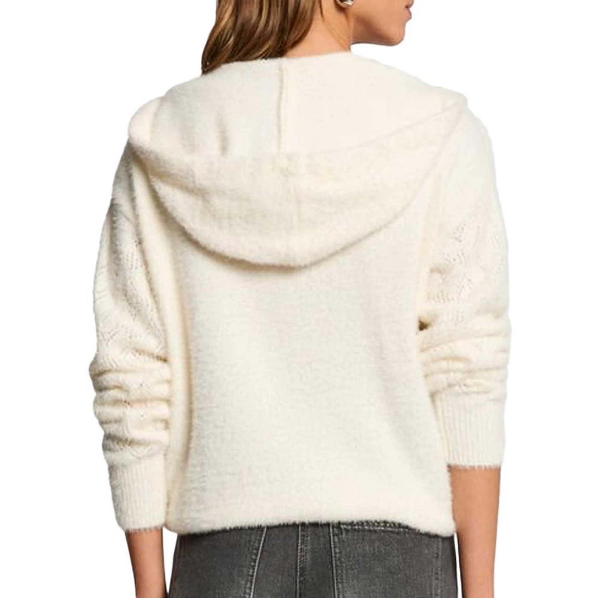 Voir la diapositive 4 : MORGAN Pull écru femme morgan duveteuse