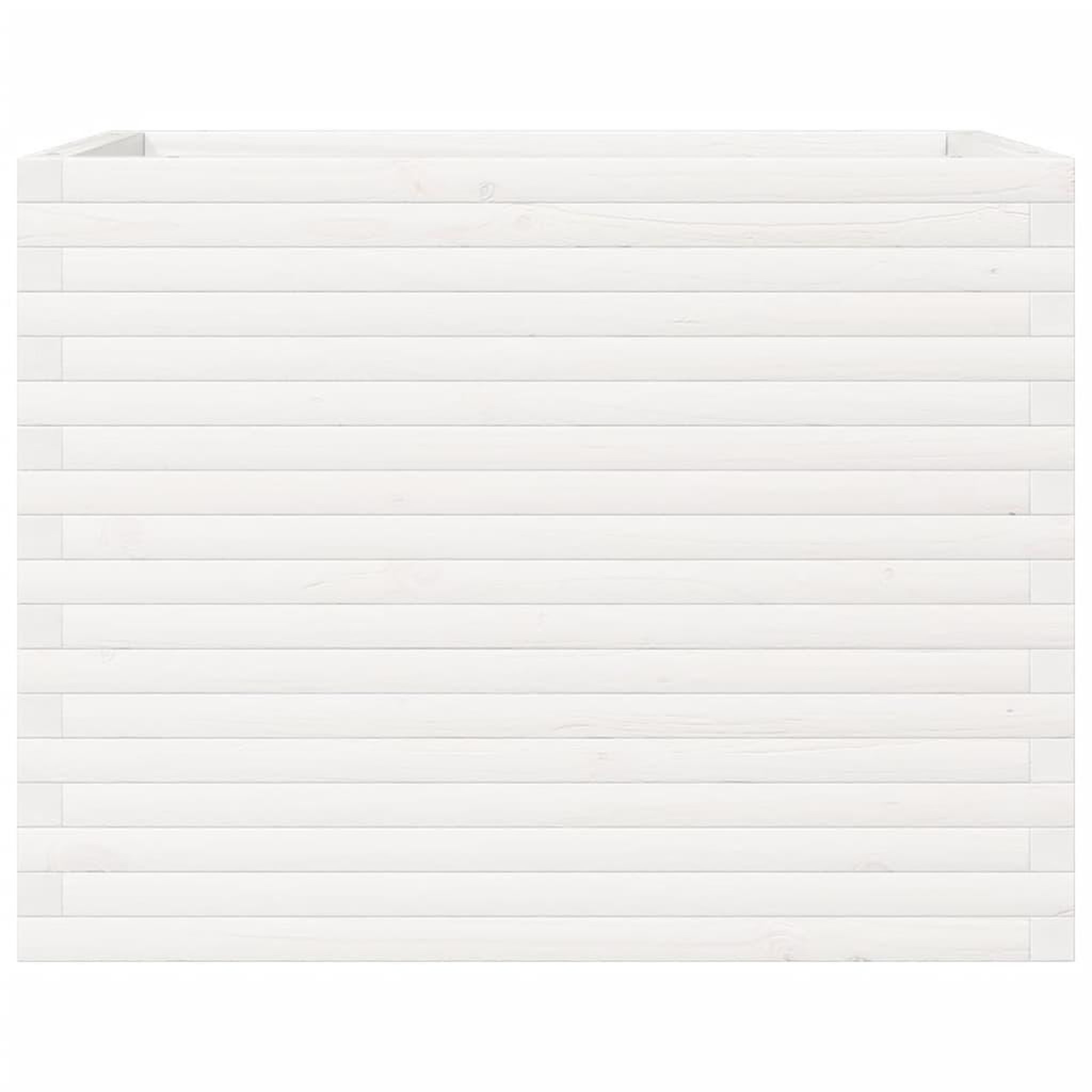 Voir la diapositive 5 : VIDAXL Jardiniere blanc 90x60x68,5 cm bois de pin massif