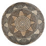 Voir la diapositive 2 : ATMOSPHERA Tapis déco rond en jute imprimé motifs rosace pois diamètre 120 cm