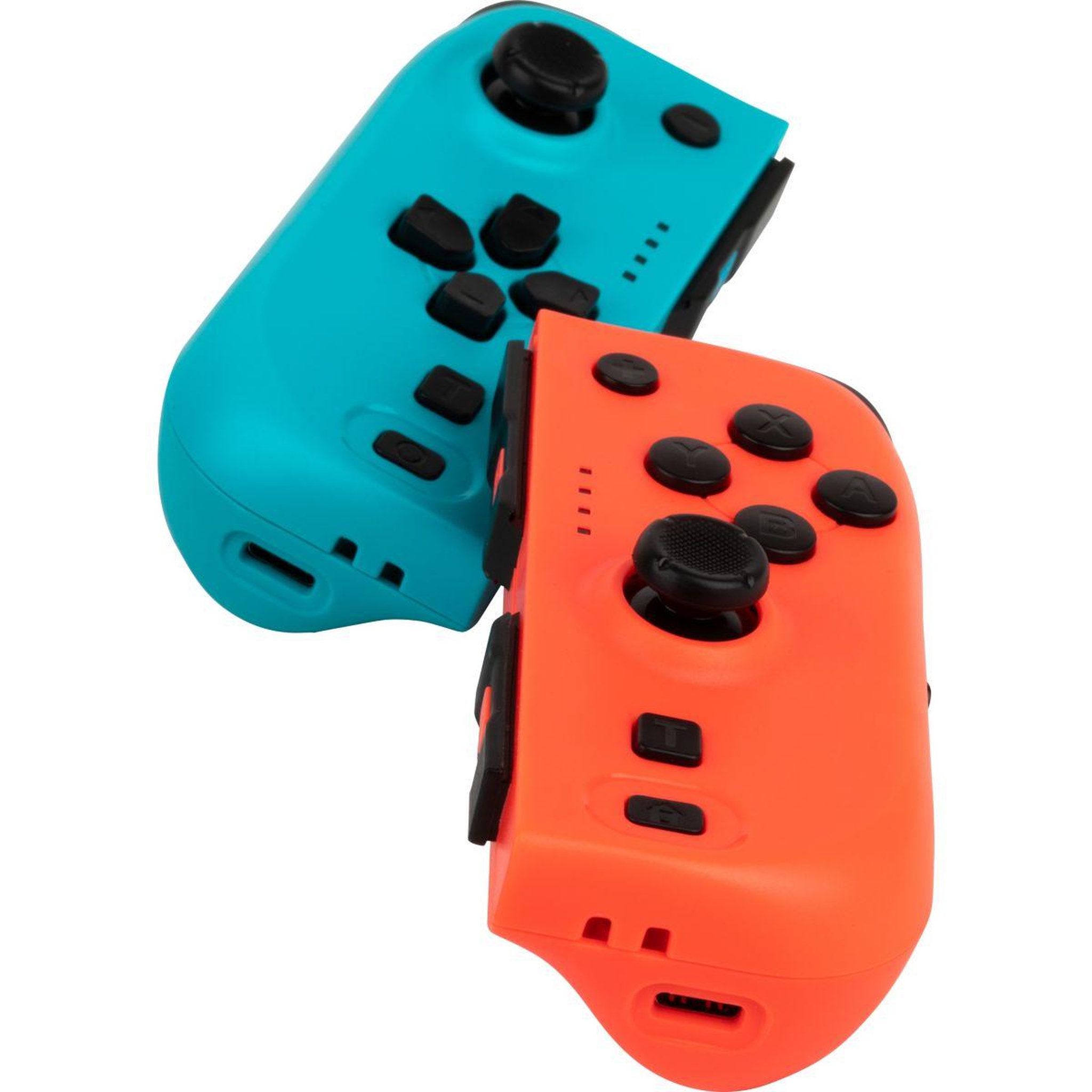 Voir la diapositive 2 : Konix Manette JOYPADS POUR SWITCH - BLEU/ROUGE